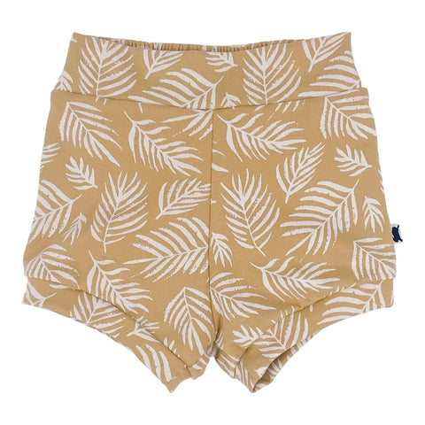 Baby/kid’s High Waisted Shorties | Palm Fronds Kid’s Shorts Bamboo/cotton 1