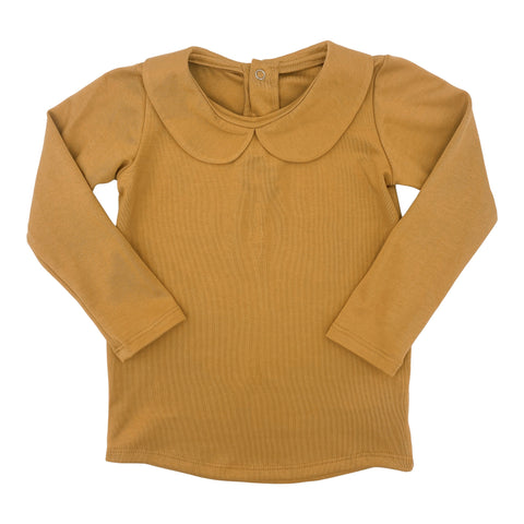 Baby/kid’s Long Sleeve Peter Pan Shirt | Sunflower Kid’s Henley Bamboo/cotton 1