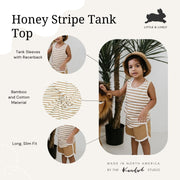 Baby/kid’s Racerback Tank Top | Honey Stripe Kid’s Bamboo/cotton 5