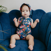 Baby/kid’s Romper | Paradise Floral Onesie Bamboo/cotton 2