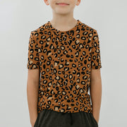 Baby/kid’s/youth All-over Print Slim-fit T-shirt | Bronze Leopard Kid’s
