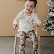 Baby/kid’s/youth Bamboo/cotton Leggings | Christmas Transport Leggings 3