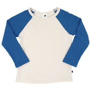 Baby/kid’s/youth Baseball Raglan Shirt | Cream & Classic Blue Kid’s T-shirt