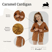 Baby/kid’s/youth Cardigan | Caramel Kid’s Bamboo/cotton 5
