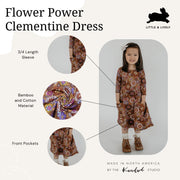 Baby/kid’s/youth Clementine Dress | Flower Power Girl’s Bamboo/cotton 8