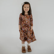 Baby/kid’s/youth Clementine Dress | Flower Power Girl’s Bamboo/cotton 2