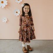 Baby/kid’s/youth Clementine Dress | Flower Power Girl’s Bamboo/cotton 5