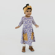 Baby/kid’s/youth Clementine Dress | Purple Daisies Girl’s Bamboo/cotton 6