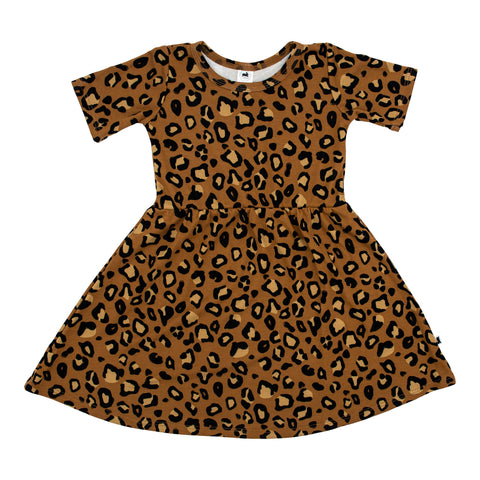 Baby/kid’s/youth Daphne Dress | Bronze Leopard Girl’s Bamboo/cotton 1