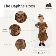 Baby/kid’s/youth Daphne Dress | Bronze Leopard Girl’s Bamboo/cotton 7