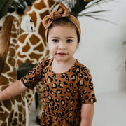 Baby/kid’s/youth Daphne Dress | Bronze Leopard Girl’s Bamboo/cotton 5