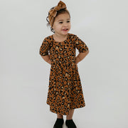 Baby/kid’s/youth Daphne Dress | Bronze Leopard Girl’s Bamboo/cotton 3