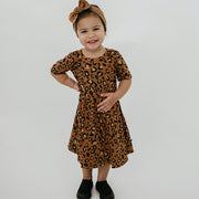 Baby/kid’s/youth Daphne Dress | Bronze Leopard Girl’s Bamboo/cotton 2