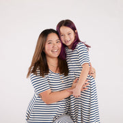 Baby/kid’s/youth Daphne Dress | Navy Stripe Girl’s Bamboo/cotton 9