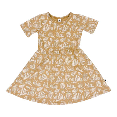 Baby/kid’s/youth Daphne Dress | Palm Fronds Girl’s Bamboo/cotton 1