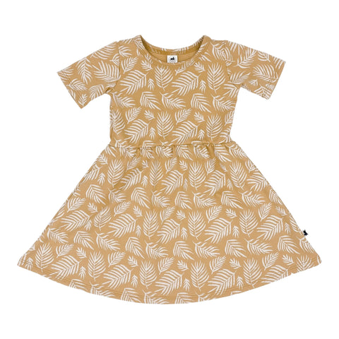 Baby/kid’s/youth Daphne Dress | Palm Fronds Girl’s Bamboo/cotton 1