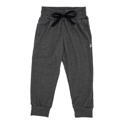 Baby/kid’s/youth Drawstring Joggers | Charcoal Kid’s Joggers Bamboo/cotton 1