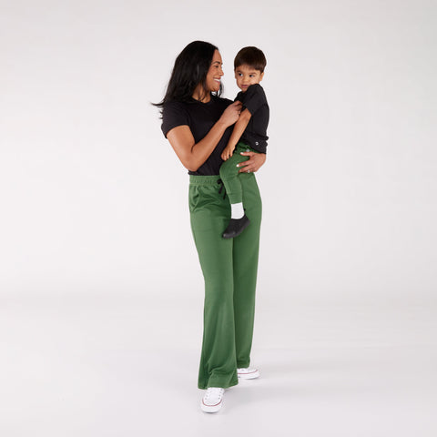 Baby/kid’s/youth Drawstring Joggers | Leaf Green Kid’s Joggers Bamboo/cotton 5