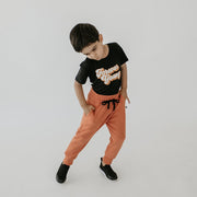 Baby/kid’s/youth Fleece-lined Drawstring Joggers | Orange Kid’s Joggers