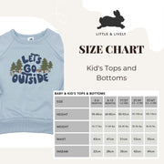 Baby/kid’s/youth Fleece-lined ’let’s Go Outside’ Pullover | Powder Blue Kid’s