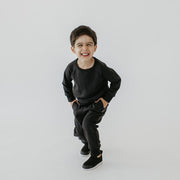 Baby/kid’s/youth Fleece-lined Pullover | Black Kid’s Bamboo/cotton 4