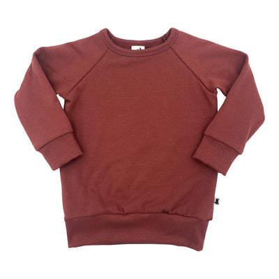 Baby/kid’s/youth Fleece-lined Pullover | Burgundy Kid’s Bamboo/cotton 1