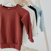 Baby/kid’s/youth Fleece-lined Pullover | Burgundy Kid’s Bamboo/cotton 7