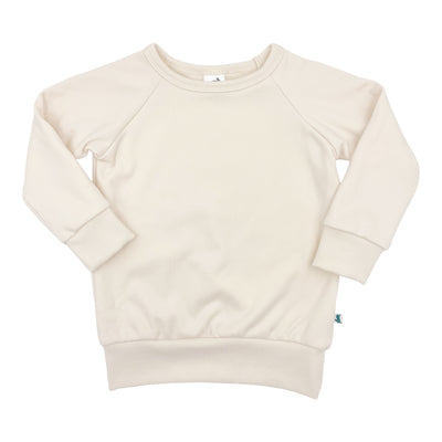 Baby/kid’s/youth Fleece-lined Pullover | Cream Kid’s Bamboo/cotton 1