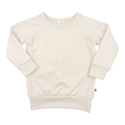 Baby/kid’s/youth Fleece-lined Pullover | Cream Kid’s Bamboo/cotton 1
