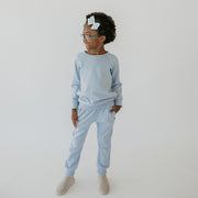 Baby/kid’s/youth Fleece-lined Pullover | Powder Blue Kid’s Bamboo/cotton 5