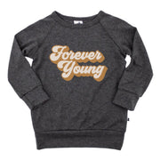 Baby/kid’s/youth ’forever Young’ Pullover | Charcoal Kid’s Bamboo/cotton 1