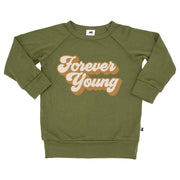 Baby/kid’s/youth ’forever Young’ Pullover | Olive Kid’s Bamboo/cotton 1