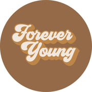 Baby/kid’s/youth ’forever Young’ Ringer Slim-fit T-shirt | Caramel Kid’s