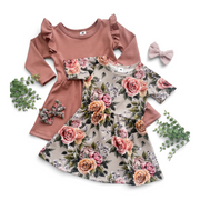 Baby/kids/youth Harper Dress | Terracotta Girl’s Bamboo/cotton 7
