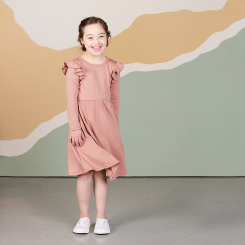 Baby/kids/youth Harper Dress | Terracotta Girl’s Bamboo/cotton 5