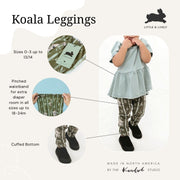 Baby/kid’s/youth Leggings | Koalas Leggings Bamboo/cotton 5