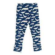 Baby/kid’s/youth Leggings | Navy Whales Leggings Bamboo/cotton 1