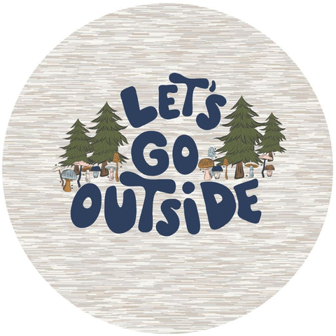 Baby/kid’s/youth ’let’s Go Outside’ Slim-fit T-shirt | Ash Kid’s Bamboo/cotton 7