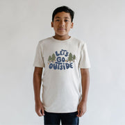 Baby/kid’s/youth ’let’s Go Outside’ Slim-fit T-shirt | Ash Kid’s Bamboo/cotton 2