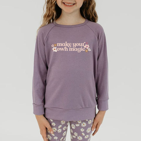 Baby/kid’s/youth ’make Your Own Magic’ Pullover | Violet Kid’s Bamboo/cotton 2