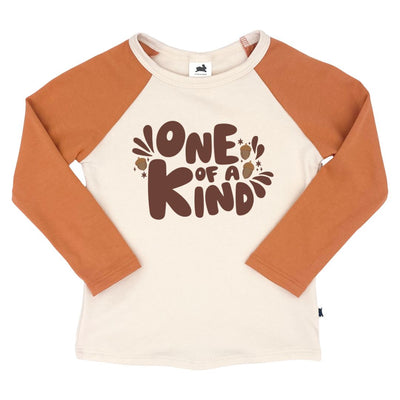 Baby/kid’s/youth ’one Of a Kind’ Baseball Raglan Shirt | Cream & Orange Kid’s