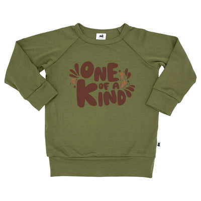 Baby/kid’s/youth ’one Of a Kind’ Pullover | Olive Kid’s Bamboo/cotton 1