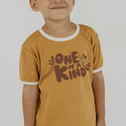 Baby/kid’s/youth ’one Of a Kind’ Ringer Slim-fit T-shirt | Sunflower Kid’s