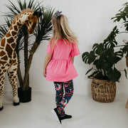 Baby/kid’s/youth Peplum Top | Flamingo Kid’s T-shirt Bamboo/cotton 3