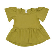 Baby/kid’s/youth Peplum Top | Moss Kid’s T-shirt Bamboo/cotton 1