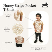Baby/kid’s/youth Pocket Slim-fit T-shirt | Honey Stripe And Cream Kid’s