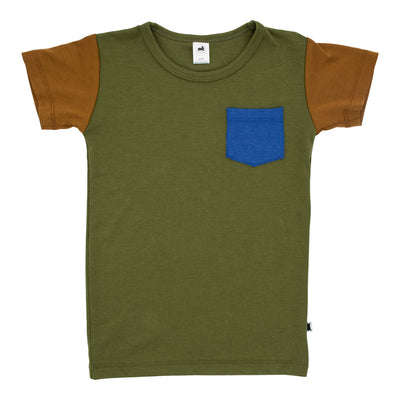 Baby/kid’s/youth Pocket Slim-fit T-shirt | Olive And Macaw Kid’s Bamboo/cotton 1