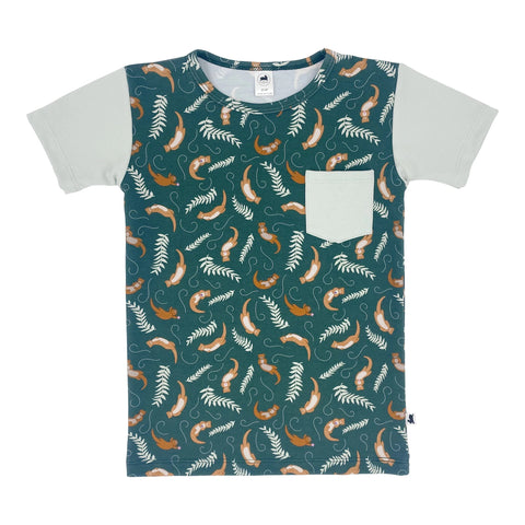 Baby/kid’s/youth Pocket Slim-fit T-shirt | Otter Tidepool Kid’s Bamboo/cotton 1