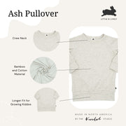 Baby/kid’s/youth Pullover | Ash Kid’s Bamboo/cotton 2