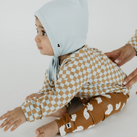 Baby/kid’s/youth Pullover | Blue Checker Kid’s Bamboo/cotton 4